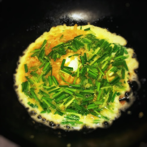 Chinese, recipe, Preserved Radish, egg, Omelette, comfort food, 菜脯煎蛋