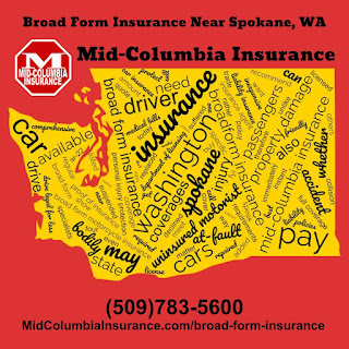 Broad Form Insurance Near Spokane WA - WordCloud