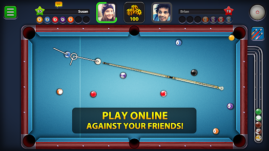 8 Ball Pool Mod APK Extended Stick Guideline For Android Gameplay Screenshot 1