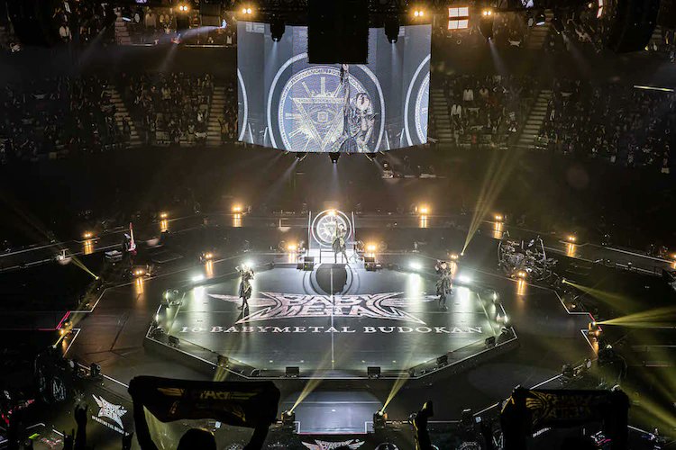 BABYMETAL performing at Doomsday X