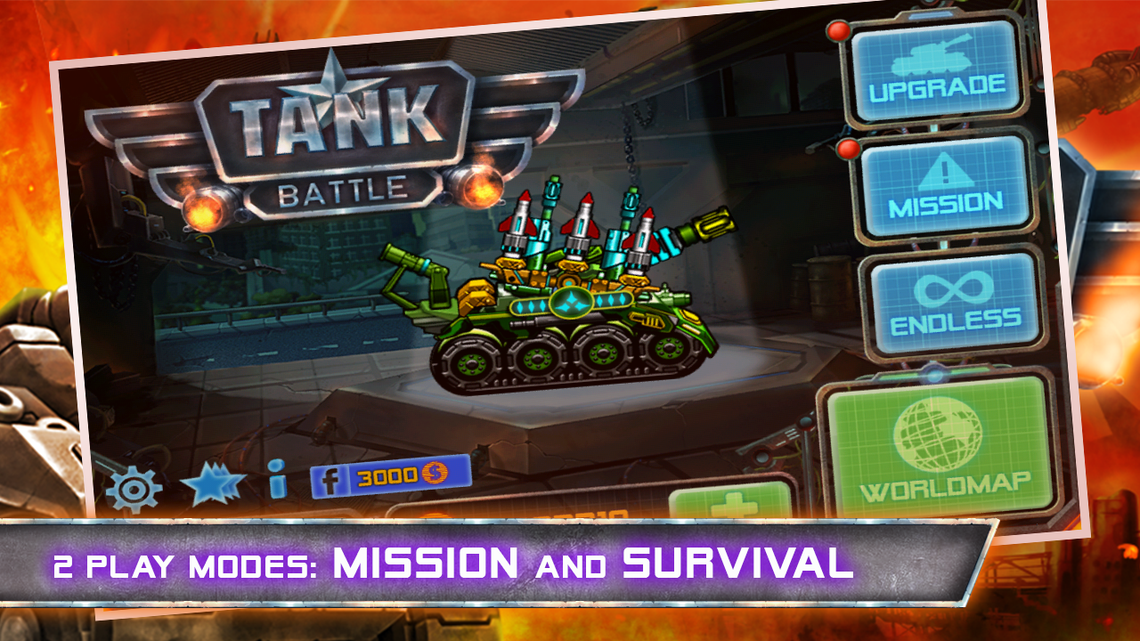 Tank Battle v1.0.5 APK Mod (Compras Gratis) Full Para Android