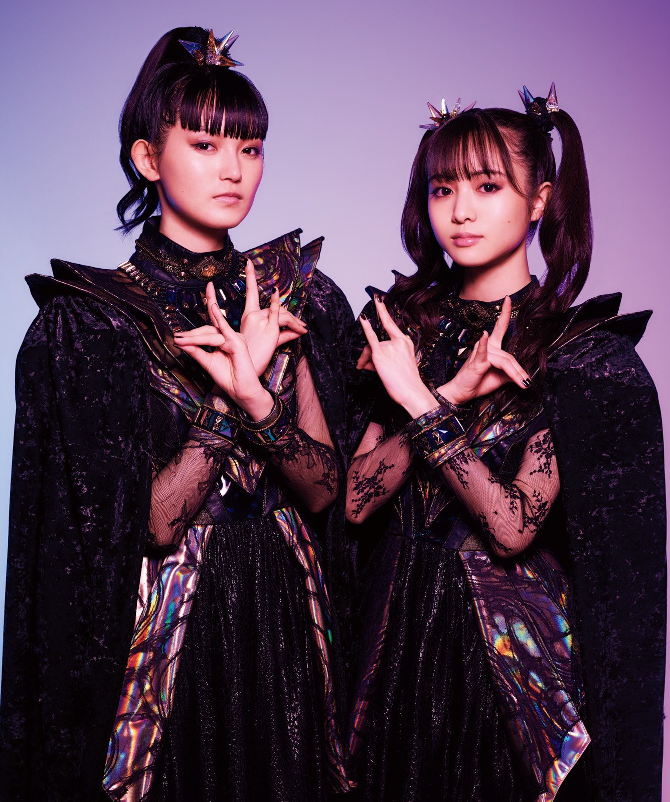 SU-METAL and MOAMETAL in Nylon Japan photoshoot