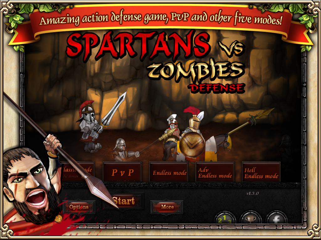 Spartans vs Zombies HD V1.3.8 APK Mod [Monedas Ilimitadas] Full para android