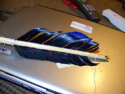 "Como hacer flechas con bambú9"
