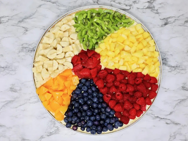 Beach Ball Fruit Pizza