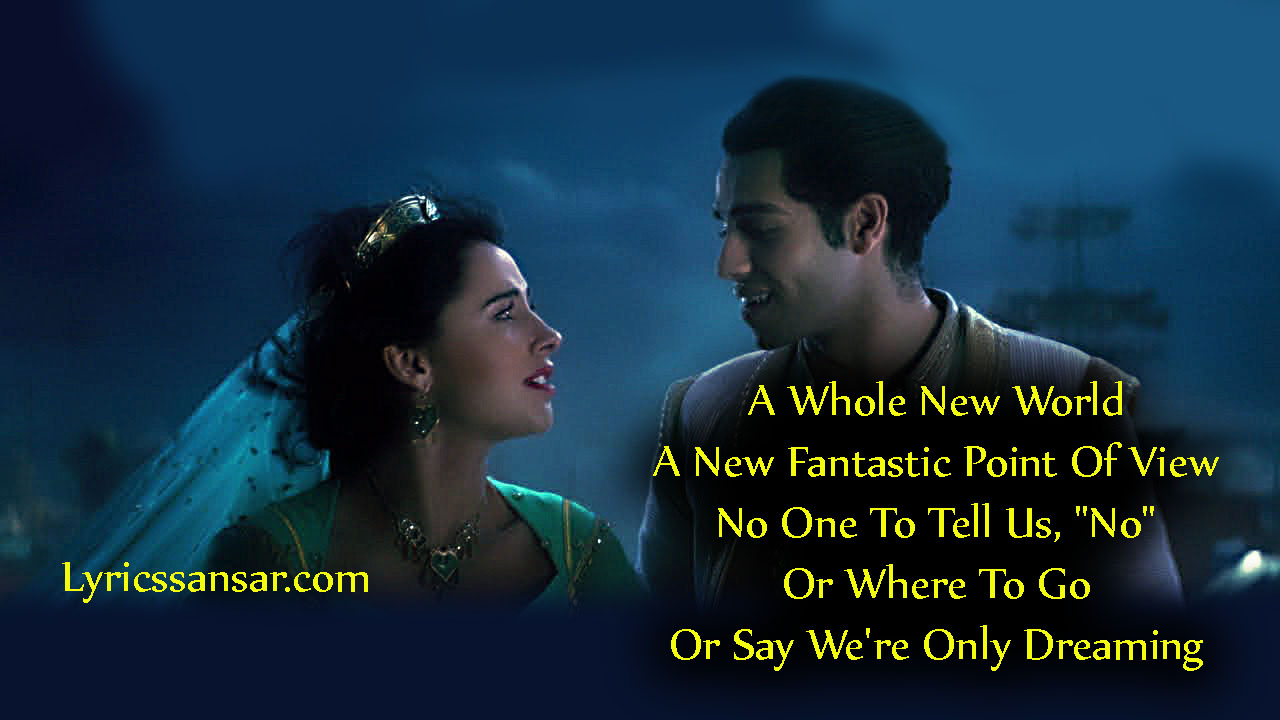 Disney Aladdin A Whole New World Lyrics