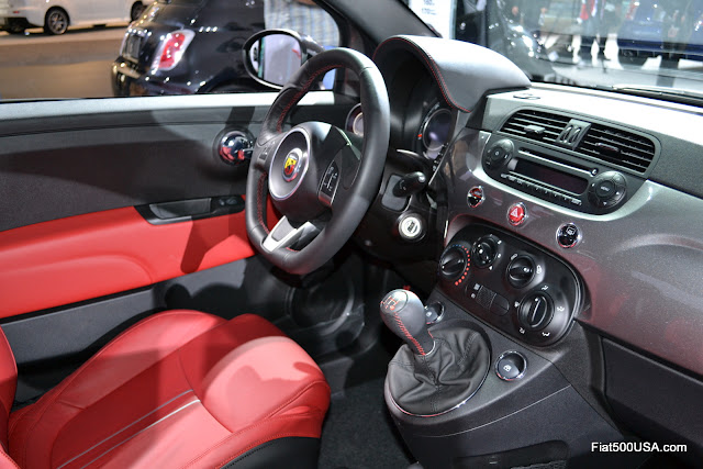 Fiat 500 Abarth Grigio Dash