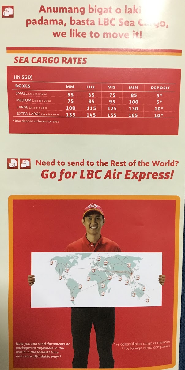 Singapore Balikbayan Box LBC