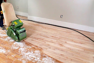 sanding hardwood floors before refinishing