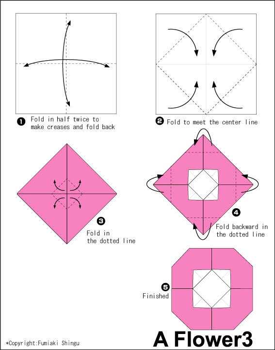 තවත් මලක් හදමු (Origami Flower 3) - Your Choice Way