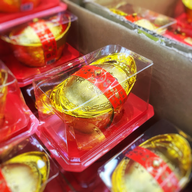 Chinese new year, gold ingot, Chinese, 金元寶, decoration, candy container