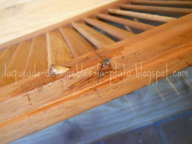 usar un tarugo de madera en un lugar roto