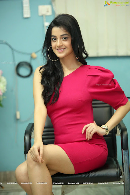 Darshana Banik Hot in Pink Dress