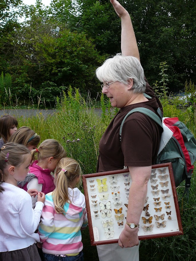 School children on a guided tour of the Butterfly Park School children on a guided tour of the Butterfly Park