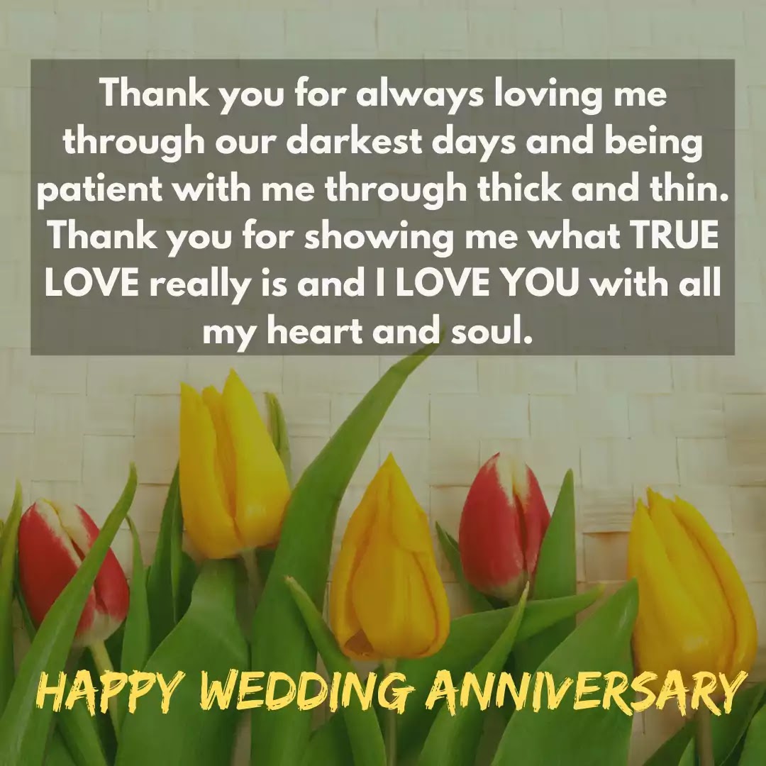 Wedding Anniversary wishes in English
