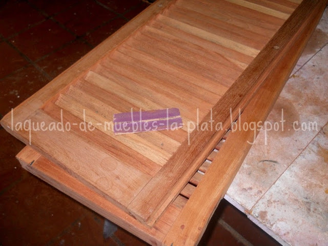 como lijar bien muebles de madera