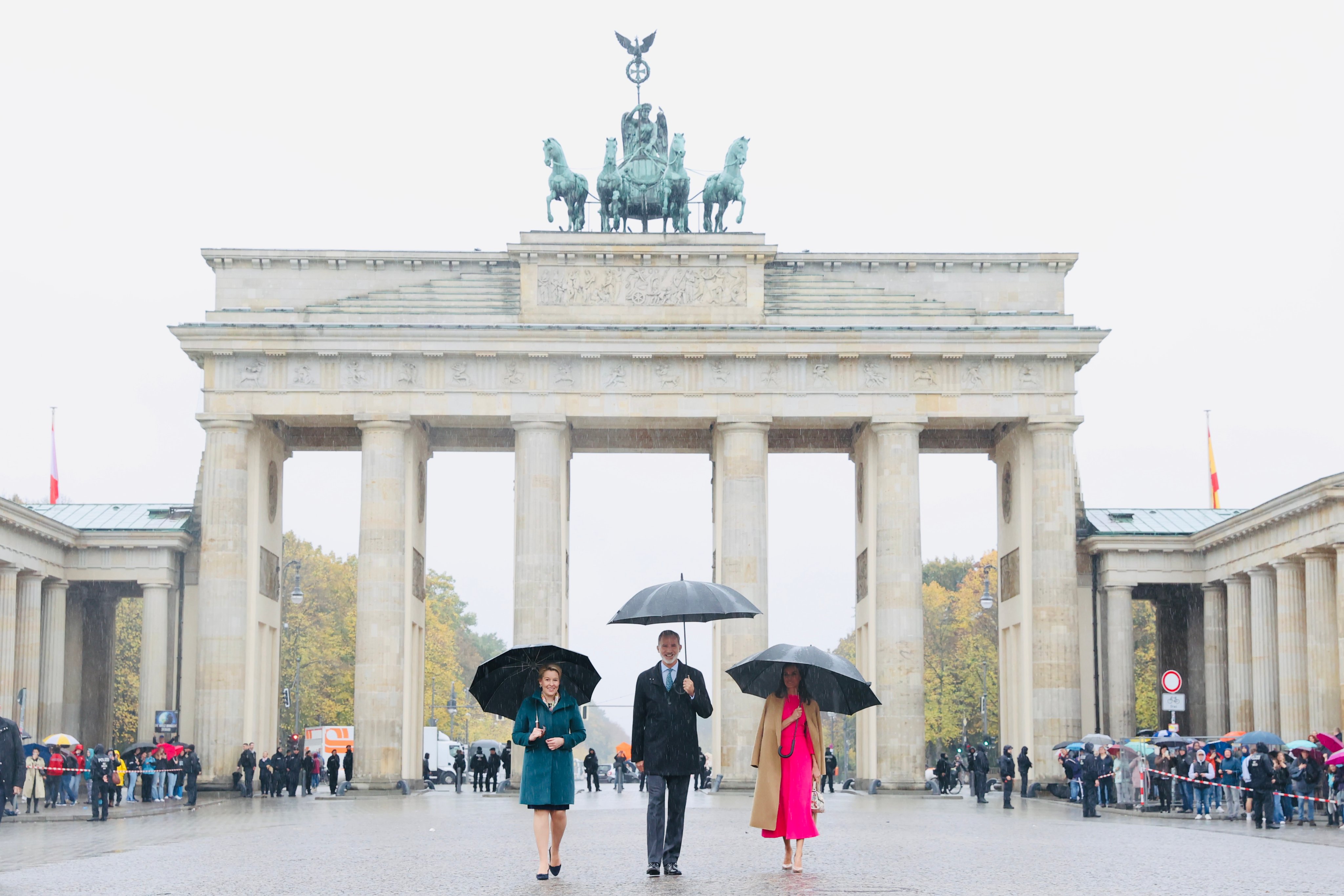 King Felipe and Queen Letizia of Spain visited Berlin gate and Town Hall