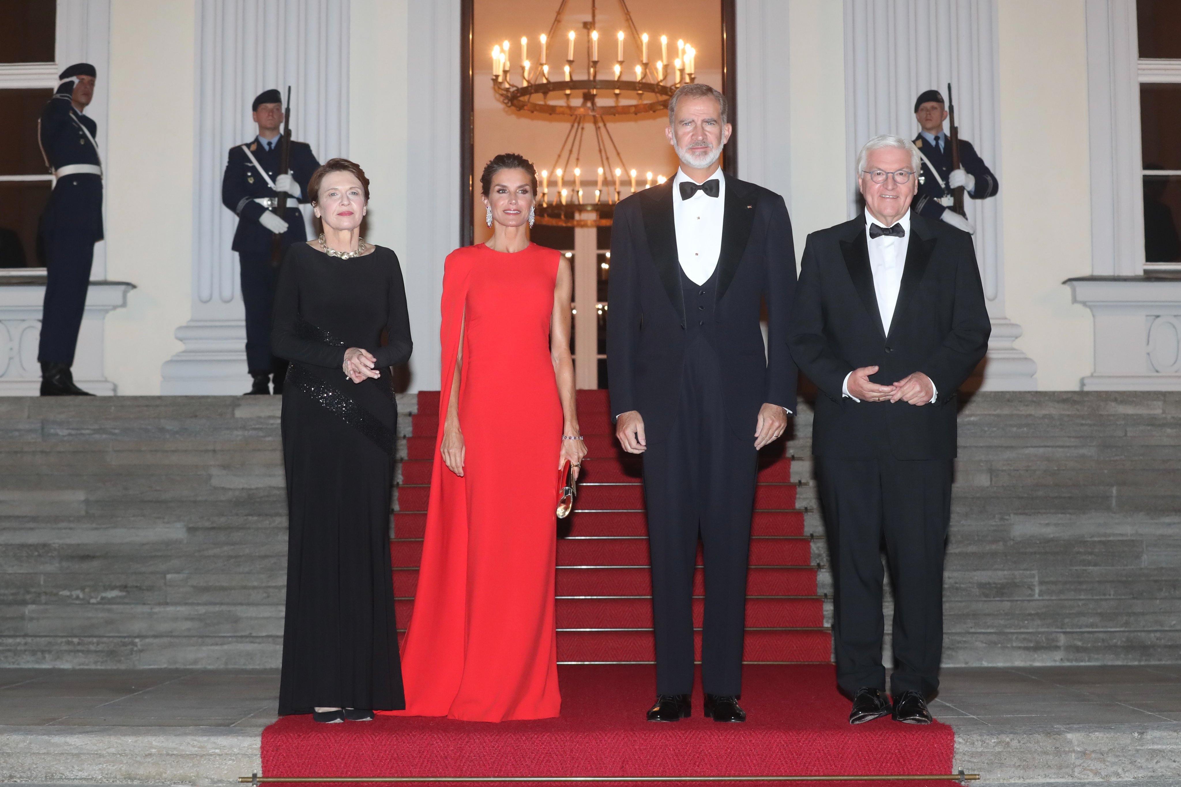 King Felipe and Queen Letizia of Spain concluded their day 2 in Germany with a State Banquet hosted by The President and First Lady of Germany, Frank-Walter Steinmeier and Elke Büdenbender at the Bellevue Palace in Berlin