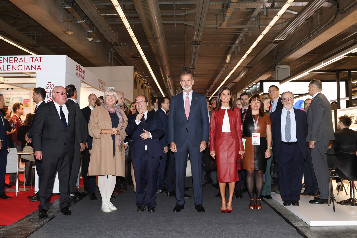 King Felipe and Queen Letizia of Spain began the last day of the German state visit with a visit to the Frankfurt Book Fair at the Messe Frankfurt Congress Center. After the visit to Book Fair the couple visited Cervantes Institute before heading home.