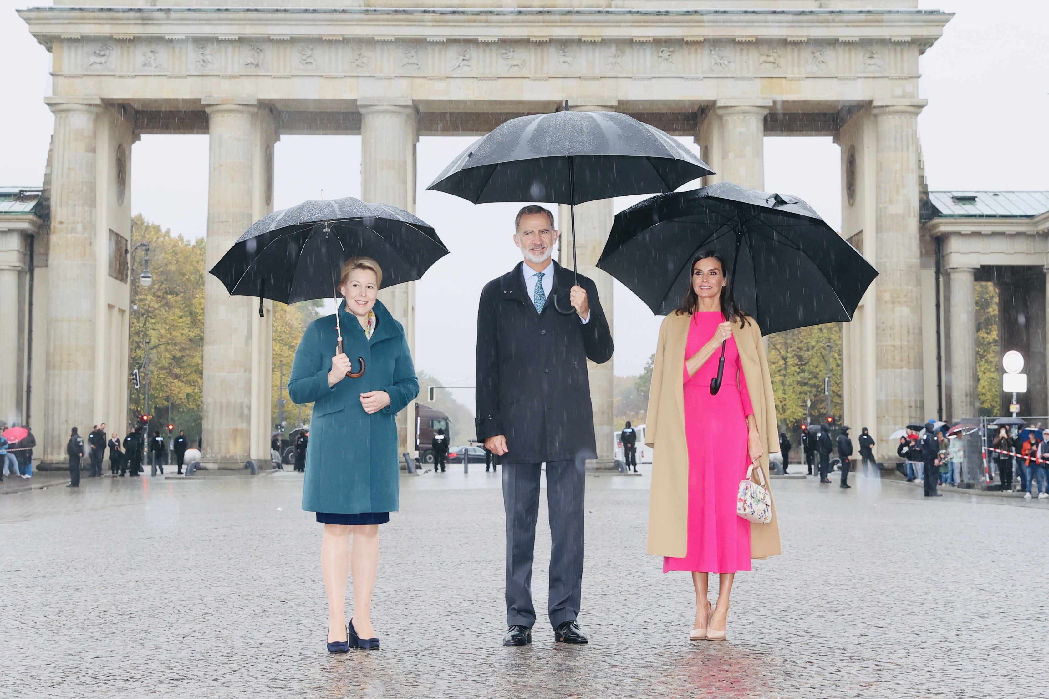 King Felipe and Queen Letizia of Spain visited Berlin gate and Town Hall