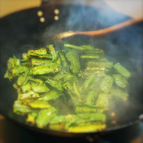 Winged Bean, Garlic, Stir Fry, Chinese, recipe, stir fry, 蒜蓉, 炒翼豆