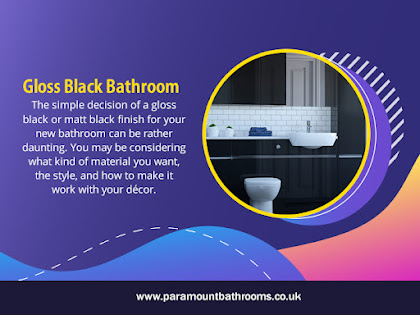 Gloss Black Bathroom