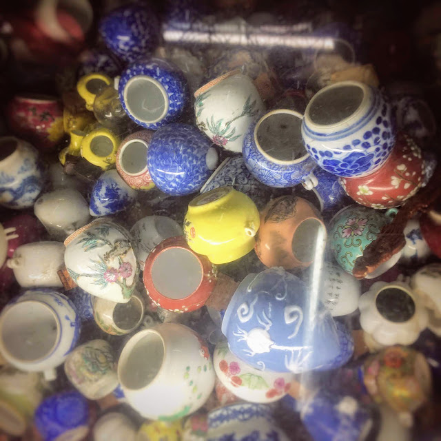 Chinese, Porcelain, Bird Feeders,中式,餵鳥,瓷杯