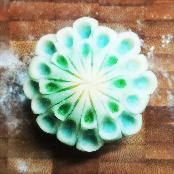 Nerikiri,Flower,japanese,wagashi,Chrysanthemum,cake,White Bean Paste