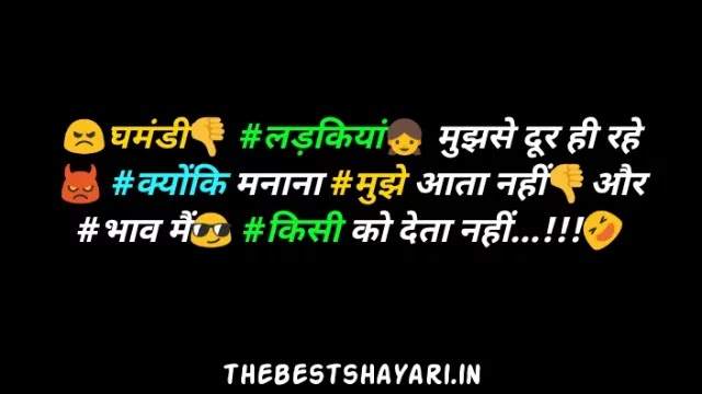 New badmashi status