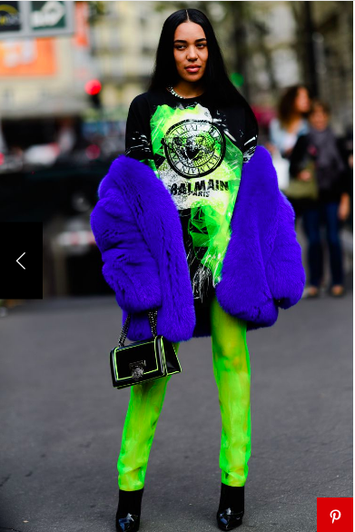 Neon Bright Up the Street Style during Fashion Month