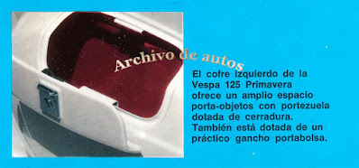 Vespa Primavera versiones, importada Argentina