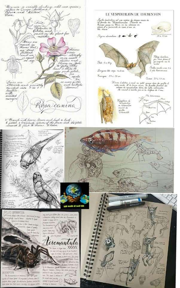 Field Note Sketch & Scientific Illustration  කියන්නෙ මොනවද - Your Choice Way