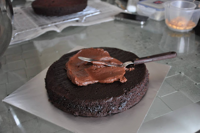 Eggless Chocolate Cake With Chocolate Frosting