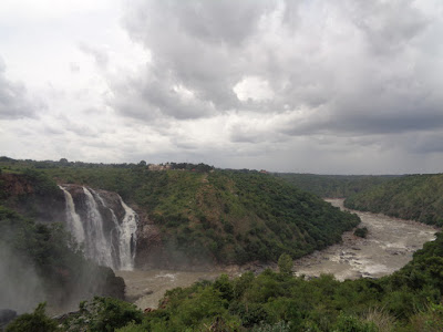 The mighty shivanasamudra as viewed from the other side
