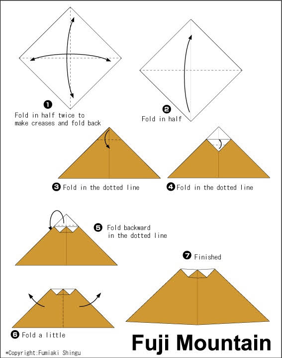 ෆුජි කන්ද හදමු (Origami Fuji Mountain) - Your Choice Way