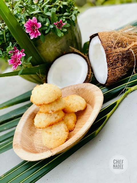 පොල් මැකැරූන්ස් හදමු  (Coconut Macaroon Hadamu) - Your Choice Way