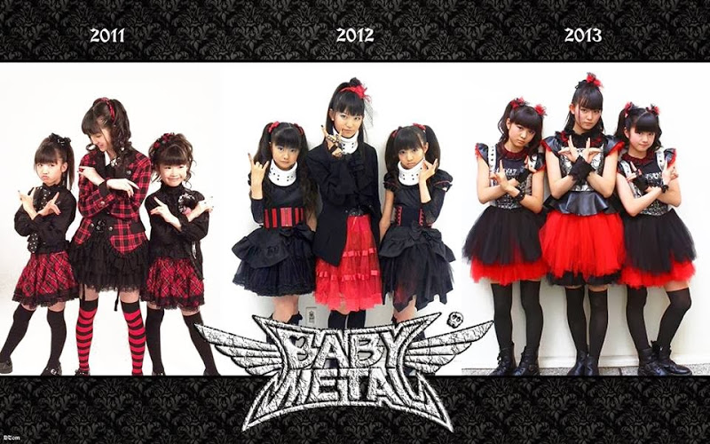 BABYMETAL costume changes over the years