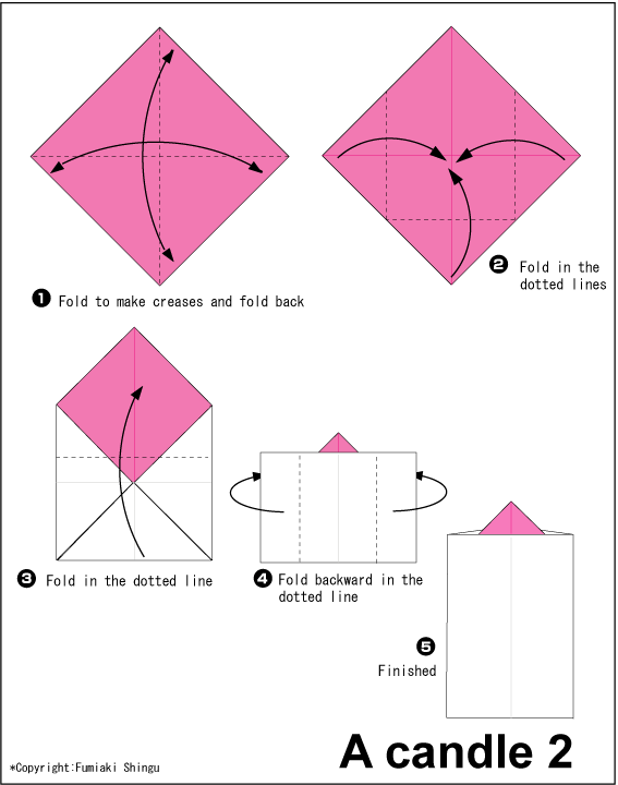 වර්ණවත් ඉටිපන්දමක් හදමු (Origami Candle 3) - Your Choice Way