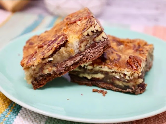 German Chocolate Pecan Pie Bars